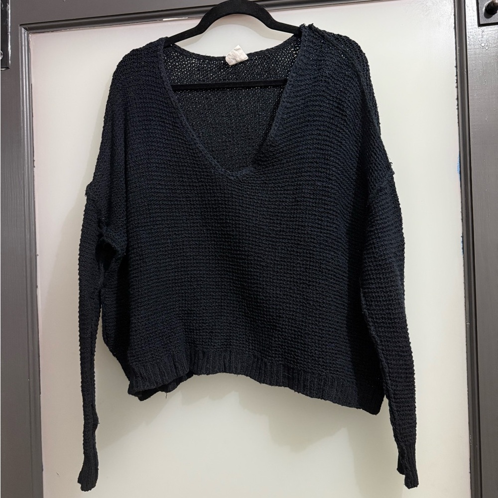 By Together Black V-Neck Sweater